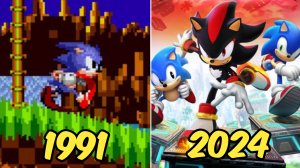 Эволюция игр про Соника (1991-2024)