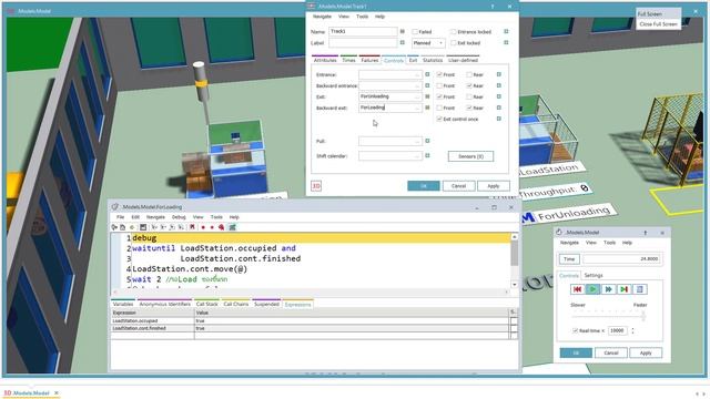 Siemens Tecnomatix Plant Simulation For Load And Unload Part By AGV (English Version)