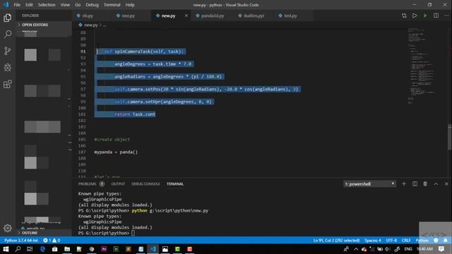 Panda3d wellcome panda project with python смотреть онлайн