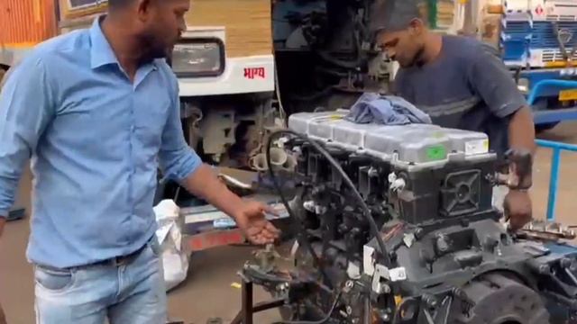 TATA 3521 Engine Description ITruck engine assembly| full engine fitting| heavy vehicle Engine смотреть онлайн
