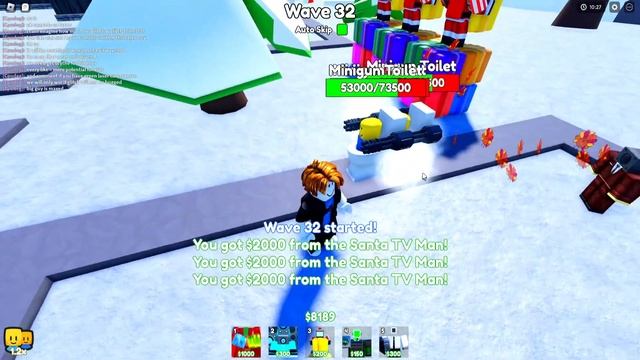 Using the green laser cameraman in Roblox Toilet Tower Defense (ITS OP) смотреть онлайн