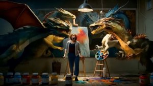 Драконы мои, ящеры - новая песня смешная анимация ИИ