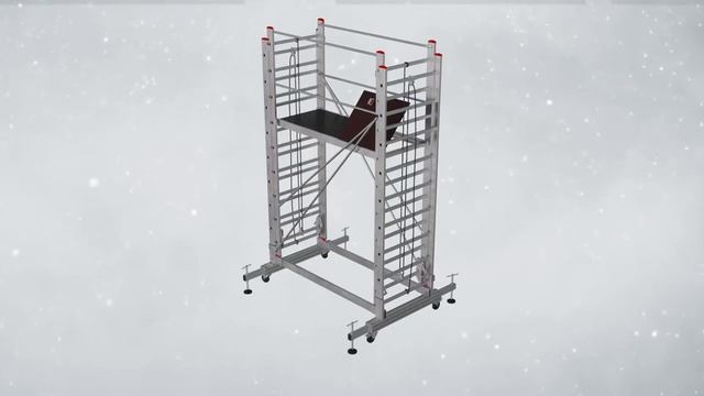 ВЫШКА- ТУРА с подъемным механизмом с настраиваемыми ножками смотреть онлайн