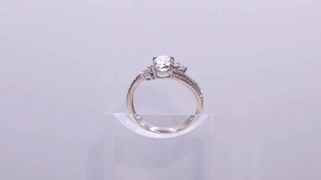 Золотое кольцо с бриллиантами 585° смотреть онлайн