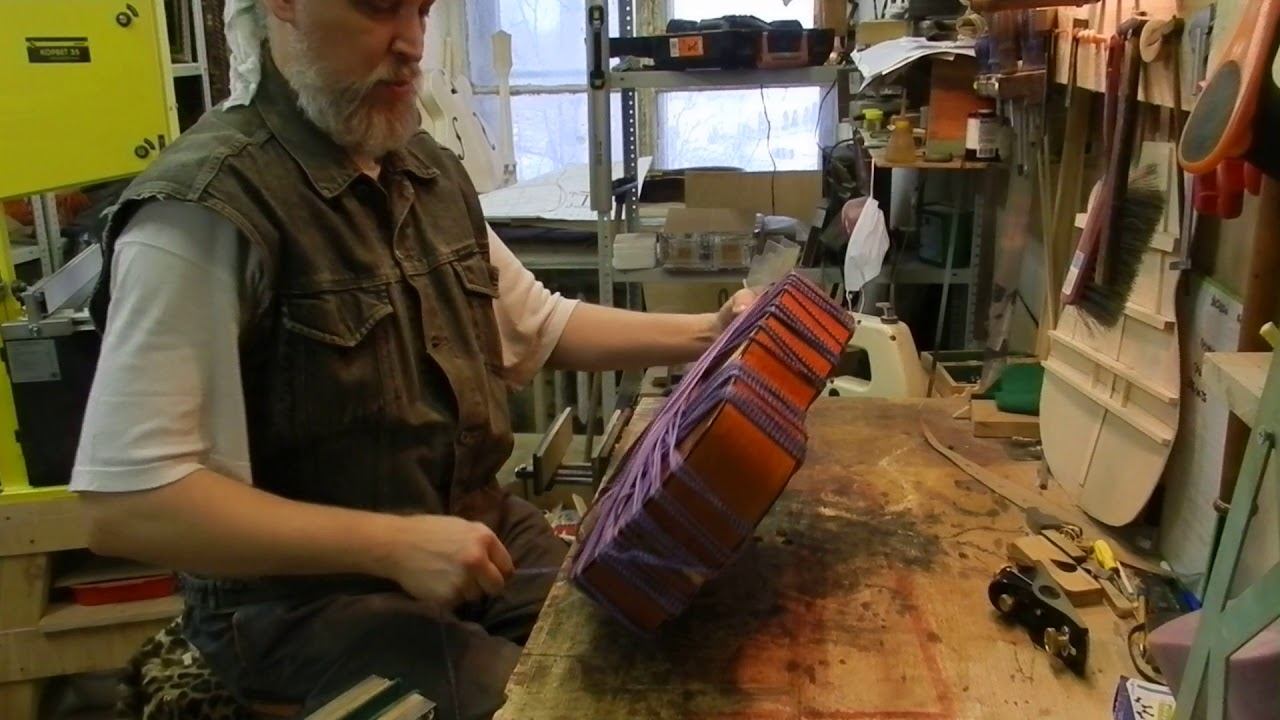 Использование веревки при изготовлении гитары. смотреть онлайн