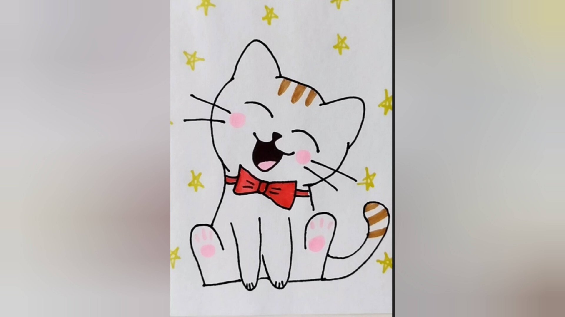 Как нарисовать милого котенка смотреть онлайн