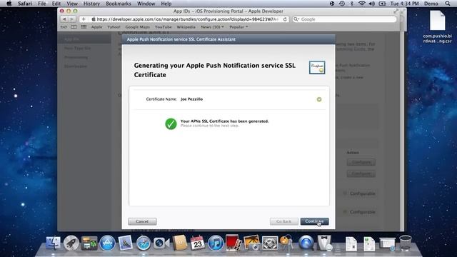 How To Generate a Production PEM File for the Apple Push Notification Service смотреть онлайн