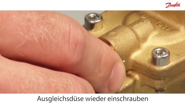 Montage eines Ersatzteilsets Danfoss EV220B NC Magnetventil смотреть онлайн