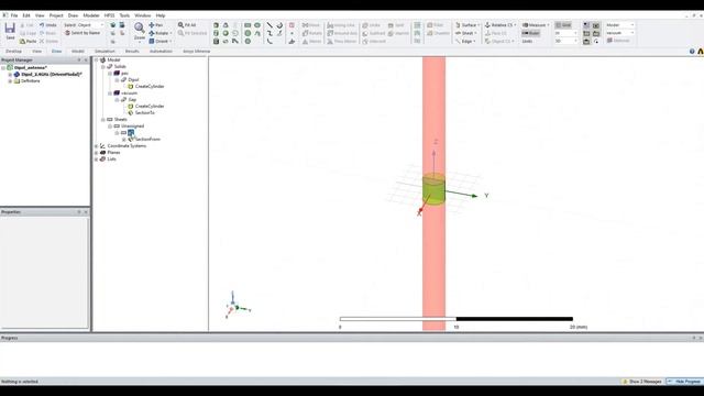 HFSS Tutorial: design and simulation a 2.4 GHz dipol antenna, part 01 смотреть онлайн