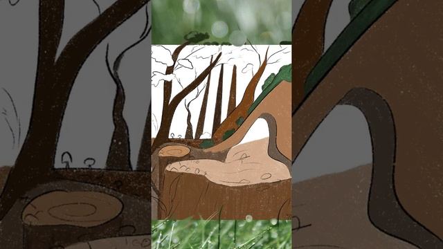 How to draw forest? | Procreate #shorts смотреть онлайн