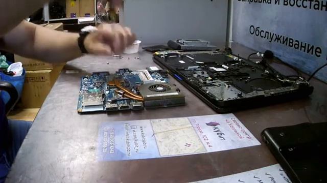 Ремонт видео чипа ноутбука Sony смотреть онлайн