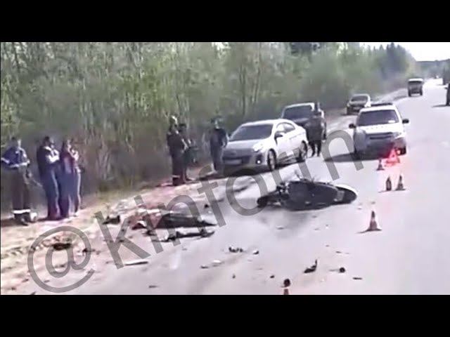 Под Сургутом насмерть разбился байкер. смотреть онлайн