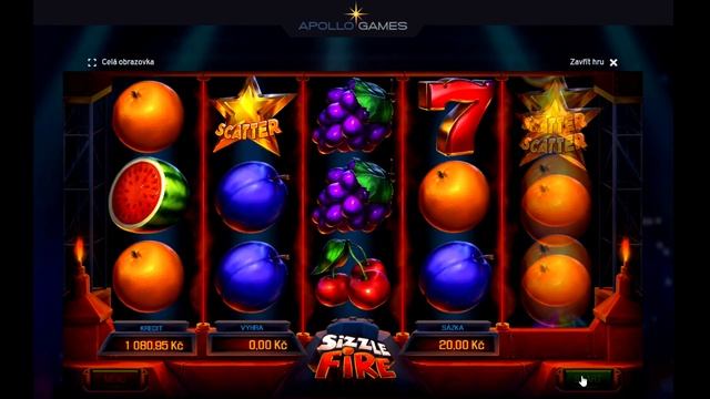 ⭐ SIZZLE FIRE ⭐ 200X MEGA WIN! TOTÁLNÍ RAKETA! 🤩⭐ APOLLO GAMES CASINO ⭐ BET 20-50KČ ⭐ смотреть онлайн