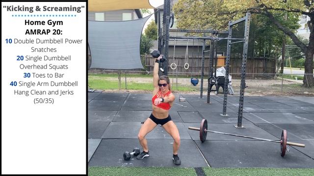 "Kicking & Screaming" | Power Snatch + Overhead Squat + Toes to Bar + DB Hang Clean & Jerks смотреть онлайн
