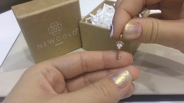 Подвеска 3136 из красного золота 585 пробы с фианитами смотреть онлайн