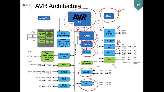 Lecture 03 ATMega328P Block Architecutre смотреть онлайн