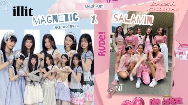 ILLIT "Magnetic" instrumental x BINI "Salamin, Salamin" Mashup by Celine Creatives смотреть онлайн