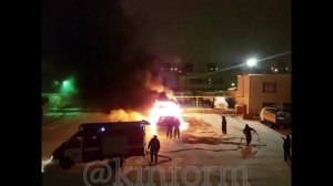 НА ТЕРРИТОРИИ СПАТО СГОРЕЛ АВТОБУС.