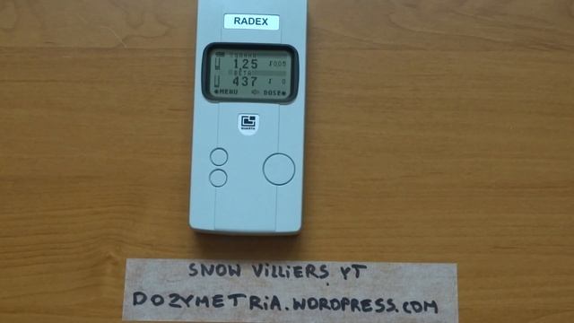 Dosimeter Radiometer QuartaRad Radex RD1008 Geiger Counter