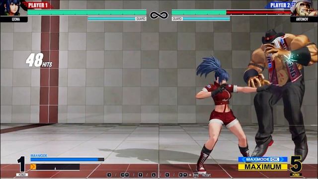 KOF XV Leona Heidern 98-Hit TOD Combo смотреть онлайн