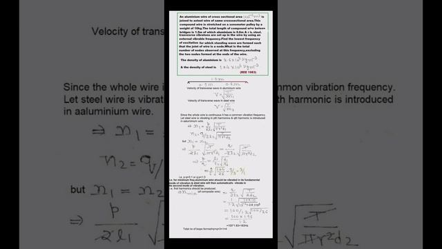 Problem on Standing Wave 🔮||Numericals24 #physics #physicsfun #jee#neet#shorts смотреть онлайн