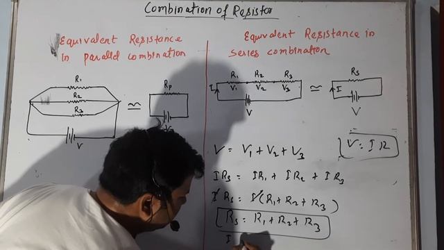 Series and Parallel Combination of Resistance (Derivation ) in Hindi.// Class 10th physics смотреть онлайн