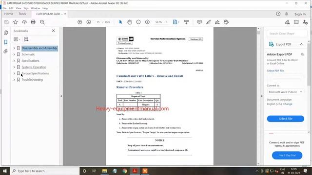 CATERPILLAR ( Cat ) 242D SKID STEER LOADER SERVICE REPAIR MANUAL смотреть онлайн
