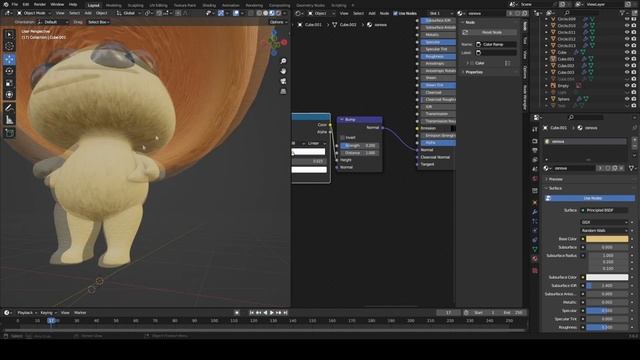 Процесс моделирования Гриба в Blender / The process of modeling a Mushroom in Blender смотреть онлайн