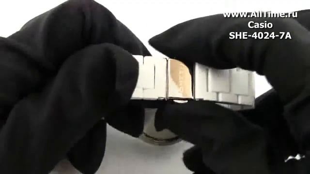 Обзор. Женские наручные часы Casio SHE-4024-7A смотреть онлайн