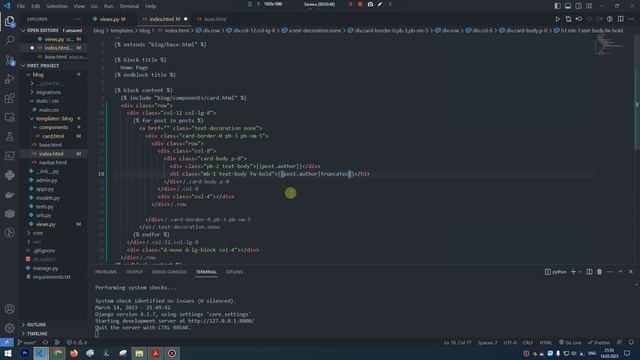 Django Blog Настройка стилей под постом #8 #reactjs #проект #django #js #python смотреть онлайн