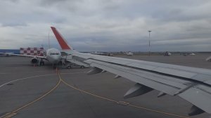 Взлет Казань самолет Airbus A321 а/к Аэрофлот Российские авиалинии красивый взлет самолета