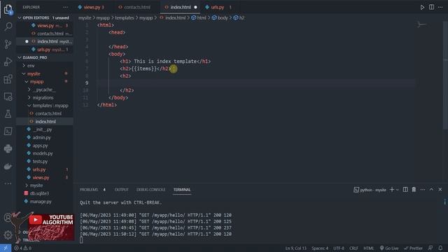 Джанго Как передать данные в Template. Урок #6 Django 4 E-Commerce #python #django4 #djangoecomerce смотреть онлайн