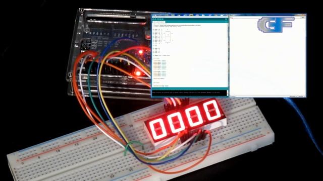 4-Digits 7-Segments Display under Arduino Control смотреть онлайн