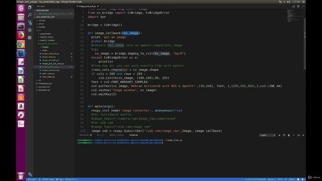 13.8. CvBridge Bridging OpenCV and ROS смотреть онлайн