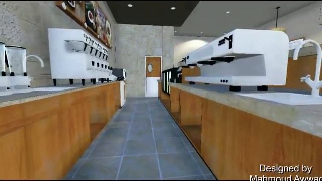 karizma coffee shop Mahmoud Awwad 3D Interior design project 101 смотреть онлайн