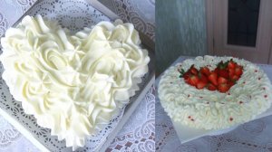 Крем с маскарпоне!отлично держит форму!для прослойки тортов и украшения капкейков,очень вкусный