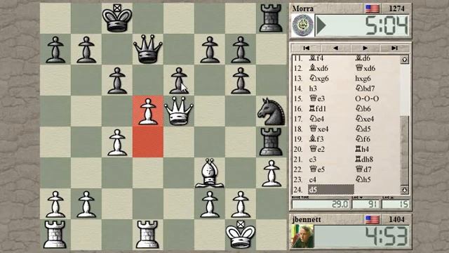 Blitz chess with live commentary #223: Scandinavian (center-counter) defense смотреть онлайн