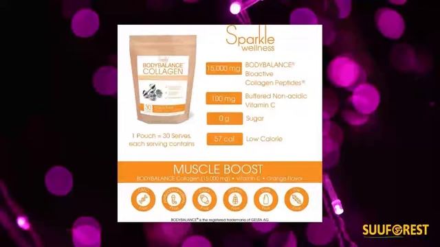 Bodybalance collagen Sparkle Muscle Boost (Orange) BODYBALANCE Protein Super Collagen Powder смотреть онлайн