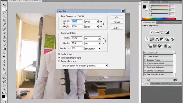 Photoshop - Resize a file from a camera смотреть онлайн