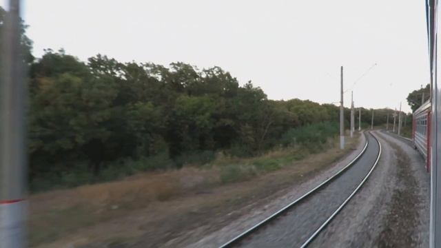 Железноводск - Пятигорск - о.п. Скачки из окна электропоезда ЭД9М-0153 смотреть онлайн