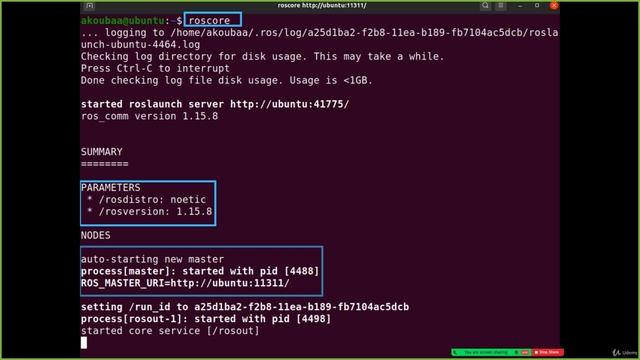 6.3. Start the ROS Master Node смотреть онлайн