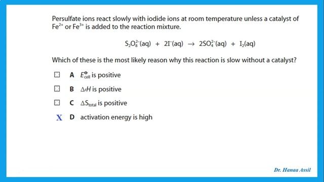 Electrochemical Cells Q & A (Part 3) - A2 Chemistry Edexcel - Dr Hanaa Assil смотреть онлайн