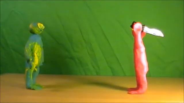 claymation throwing knife test #1 смотреть онлайн