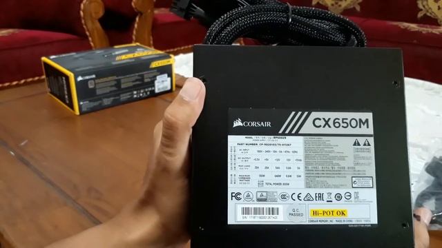 Unboxing PSU Corsair CX Series CX650M — 650 Watt 80 PLUS Bronze Certified Modular ATX смотреть онлайн