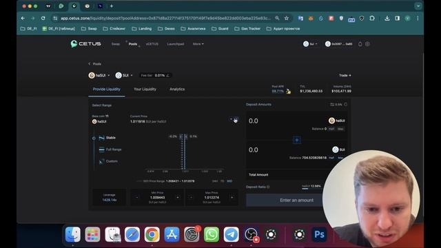 НЕ УПУСТИ ФАРМ SUI ПОД 60% ГОДОВЫХ! | открываем пул ликвидности на децентрализованной бирже Cetus