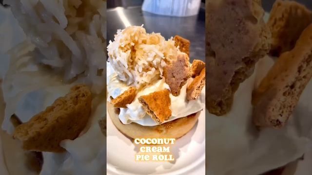 CINNAHOLIC - COCONUT CREAM 🥥& CARAMEL APPLE PIE ROLL🍏🔥 #vegandesserts #miamifoodie #vegan #shorts смотреть онлайн