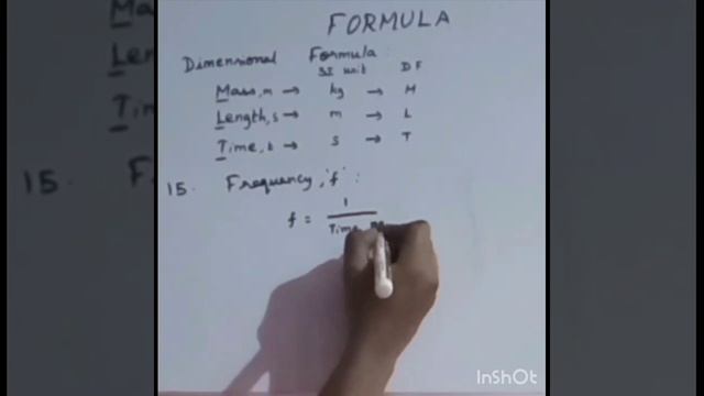 Physics:15. FREQUENCY - Formula SI unit Dimensional Formula 🖊️ #physics#physicsonline #physicsclass смотреть онлайн