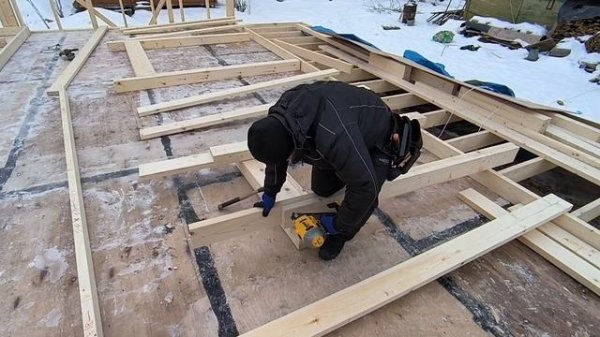 Сборка дверного проёма в каркасном доме