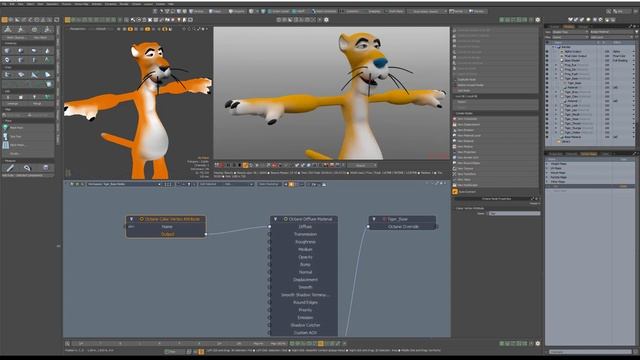 Modo _ Octane Render_ Color Vertex Attribute смотреть онлайн