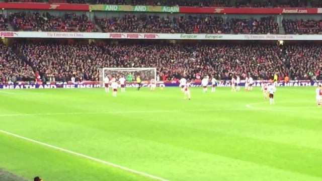 Santi Cazorla Penalty vs Aston Villa смотреть онлайн